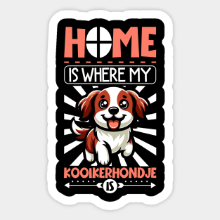 Home is with my Kooikerhondje Sticker